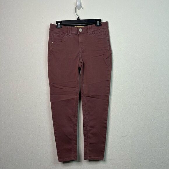 Democracy Red Ab Technology Denim Mid Rise Skinny Ankle Jeans Women’s Size 4 - Picture 1 of 13
